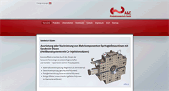 Desktop Screenshot of a-e-produktionstechnik.de